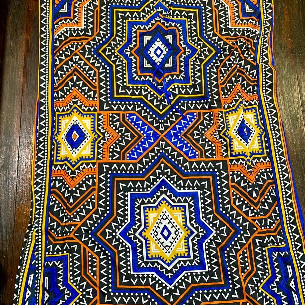 Geometric Patterned Kaftan - Multicolor